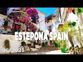 Estepona Old Town, Beach, Restaurants - Walking Tour in June 2021, Malaga, Spain [4K]