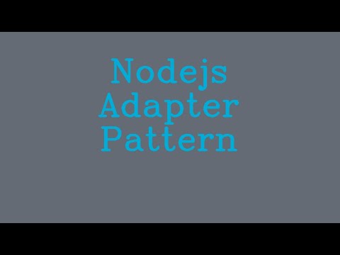 Nodejs Adapter Pattern && NoTalk