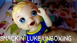 Baby Alive Snackin Luke Doll Unboxing