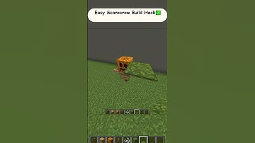 ✅Easy Scarecrow Build Hack In Minecraft!!✅ #shorts #minecraft #subscribe #build #hack #viral #build