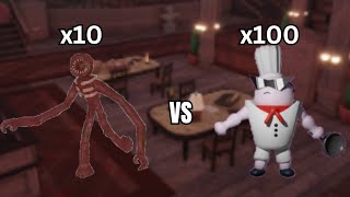 100 Chefs vs 10 Figures In Tower Heroes (100 Subscriber Special)