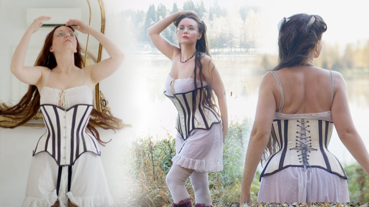 Edwardian S bend corset, self drafted patterns : r/sewing