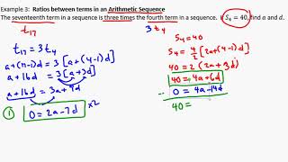 MCR Lesson 6 - Arithmetic & Geometric Extension Questions Ex 3 and 4