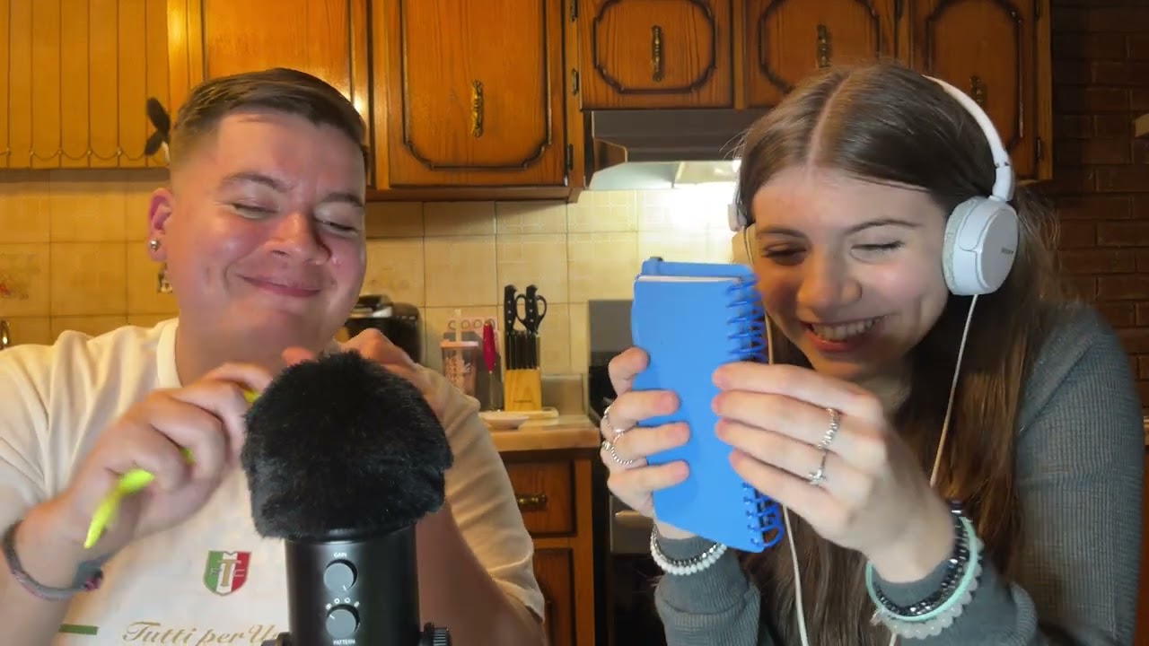 Trying ASMR With My Cousins For The First Time