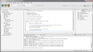 Debugging with the Editor in the Momentics IDE for BlackBerry