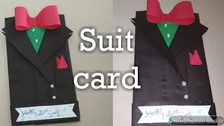 Diy suit/jacket/birthday/father's day/greeting card /valentine day /diy happy father's day card2019|