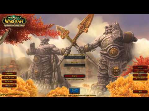 World of Warcraft Mists of Pandaria Login Screen - HD 60fps