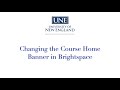 Changing the Course Home banner in Brightspace