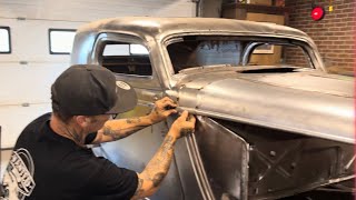 CREATING THE BODY LINES AND CUTTING THE HOOD