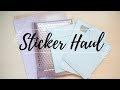 Sticker Haul | Bloom Paper Studios, Harriet Wright Designs, Nikkie Plus Three & More!