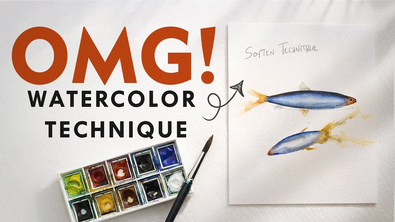 How To Create Form In Watercolor FAST (Soft Edge Technique Explained)