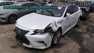 JTHBK1GG4G2212439 Lexus Es 2016