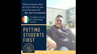 Aditya Kakade DKIT Dundalk Institute of Technology | The SHER Testimonials