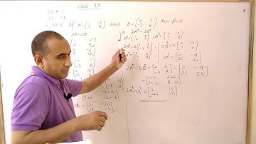 9th Class Math, Lec 1, Exercise 1.3 Question no 6,7 - Ch 1 Matrices - Matric part 1 Math