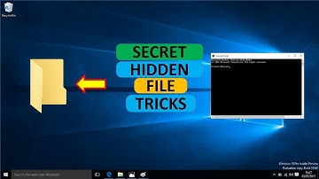 How to Hide or Unhide Files and Folders with Command Prompt on Windows 10? #video