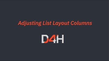 Adjusting List Layout Columns