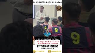 Psychology Sessions That Change SSB Aspirants ⚡I SSB Mentors Gandhinagar