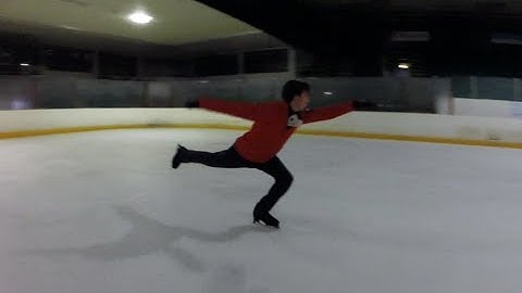 SLOW MOTION DOUBLE FLIP DOUBLE TOE LOOP | FIGURE SKATING | GOPRO ❄️❄️
