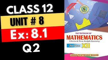 Class 12  Exercise 8.1 Q2 Complete Chap#8 || CIRCLE | XII-Math Sindh Board