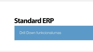 Standard ERP - Drill Down funkcionalumas (Lithuanian)