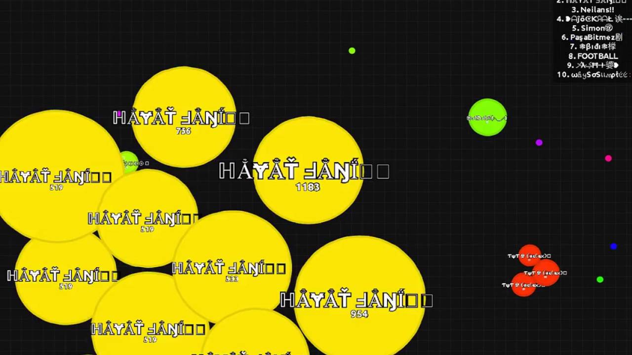Agario 1000k score TWT