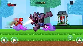 Stickman War in Crafting World - Adventure Fighting Game 2021 - Android Gameplay screenshot 2