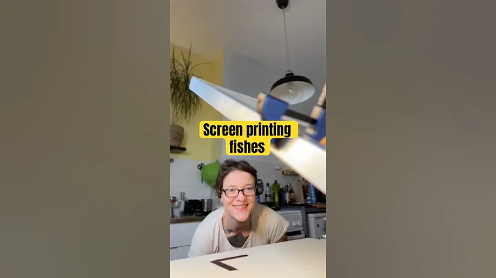 Screenprinting my fish illustrations  #screenprinting  #printmaking #artprocess #art #prints  #diy