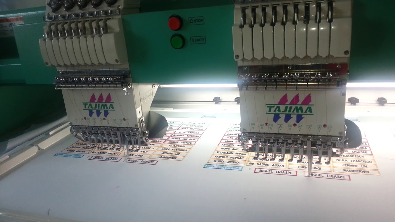 Tajima Embroidery Machine YouTube