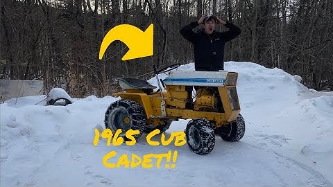 1965 Cub Cadet 124 First Start Up In Years!?!?