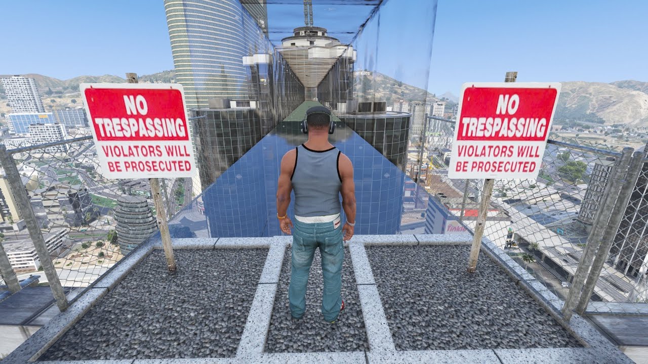 Ce PONT en verre est EXTREMEMENT FRAGILE sur GTA 5  Je tente de traverser