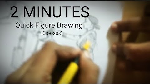 2 MINUTES Quick Figure Sketching for Memory Drawing (4) ( #MAHAACCET /BFA Enterence/Intermediate )