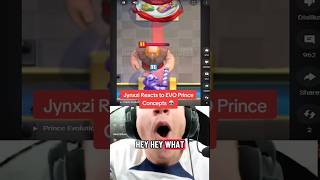 Jynxzi Reacts To EVO Prince Concepts 💀 #funny #jynxzi #clashroyale