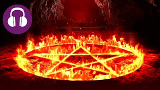 Embracing Darkness 💤 DIABLO 4 Pentagram Fire Ambience for Relaxation | ASMR Fireplace screenshot 5