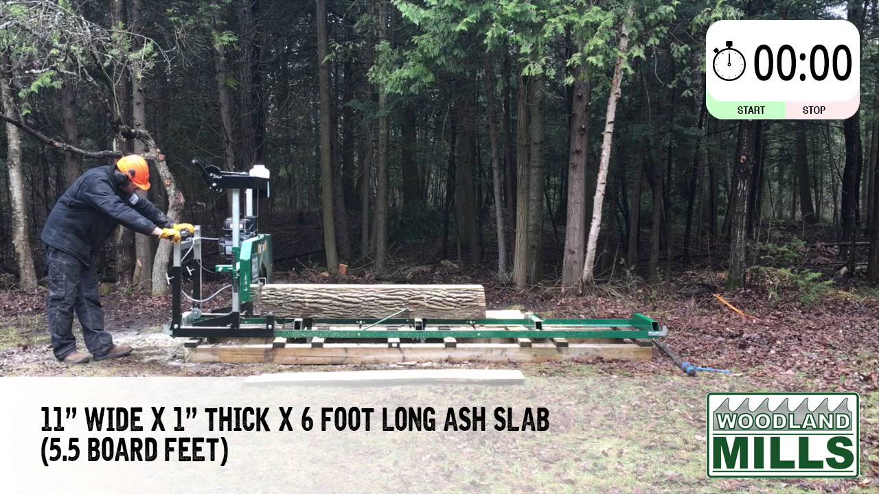 722 Portable Sawmill In Action - YouTube