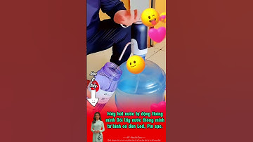 Máy hút nước tự động thông minh, Vòi lấy nước thông minh từ bình có đèn Led, Pin sạc #bomnuocmini #m