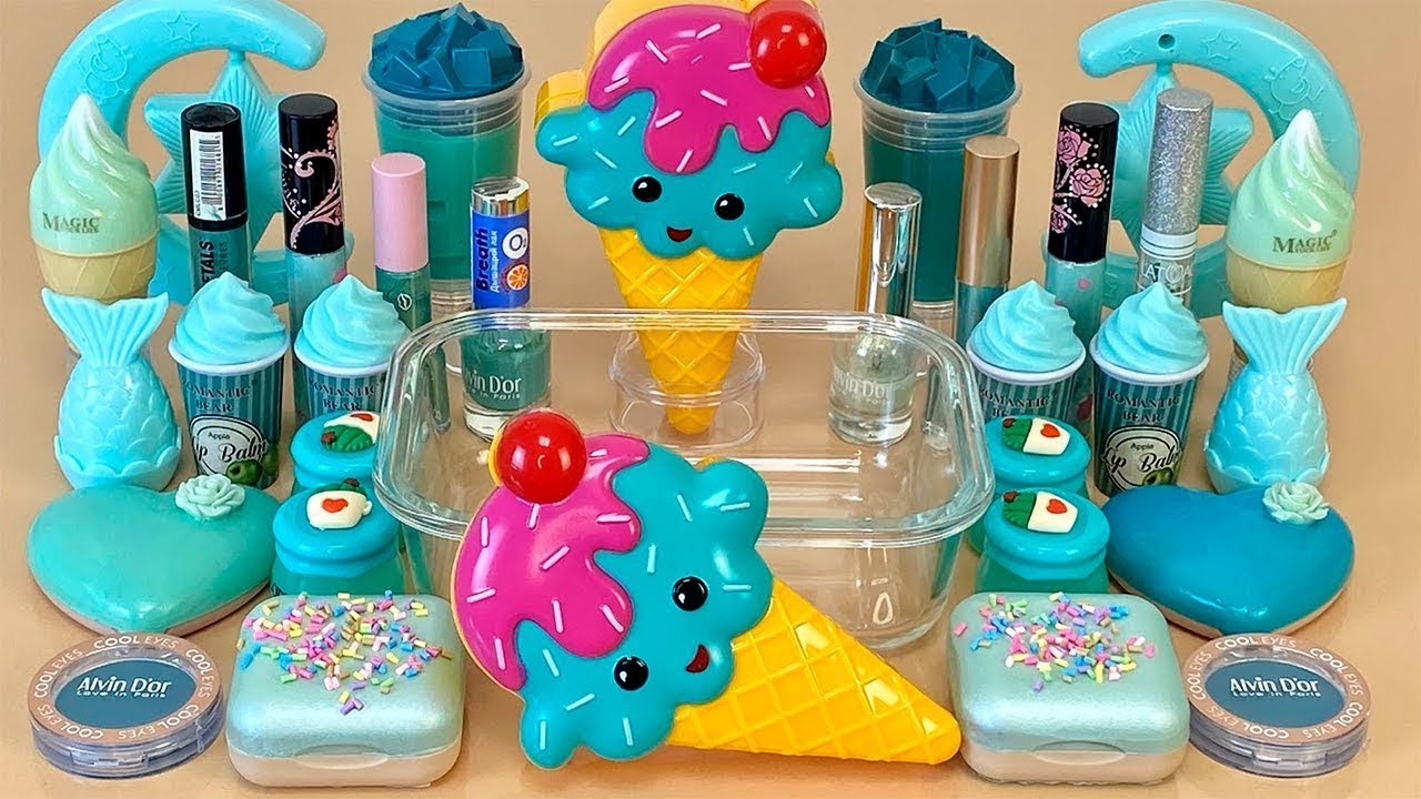 Mixing Makeup And Glitter Into Mint Slime YouTube mixing-makeup-and-glitter-into-mint-slime-youtube