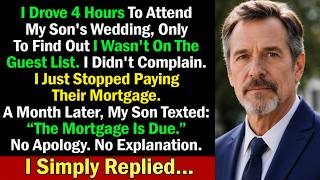 I Wasn't Invited to My Own Son's Wedding—One Month Later, He Texted: The Mortgage Is Due