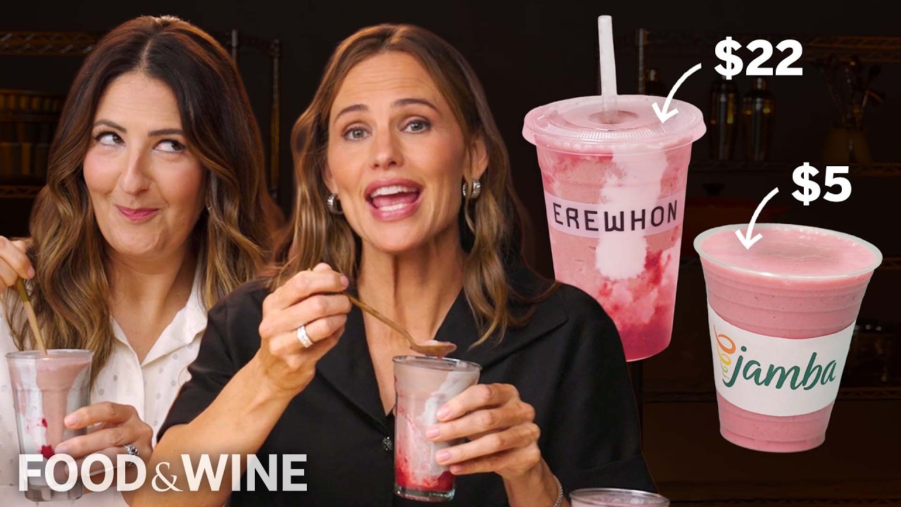 Jennifer Garner & D'Arcy Carden Try Luxury vs. Budget Food | Food & Wine