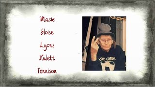 Macie Eloise Lyons Hulett Tennison Funeral Service