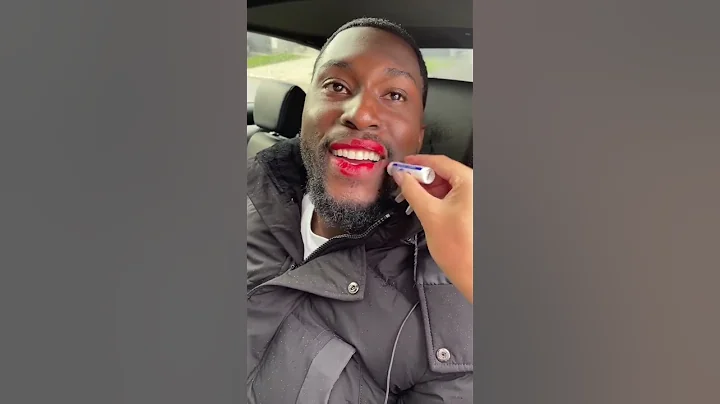 Replacing Chapstick With Lipstick Prank On Boyfriend! #shorts