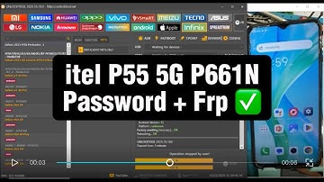 itel P55 5G P661N Password + Frp bypass with UnlockTool