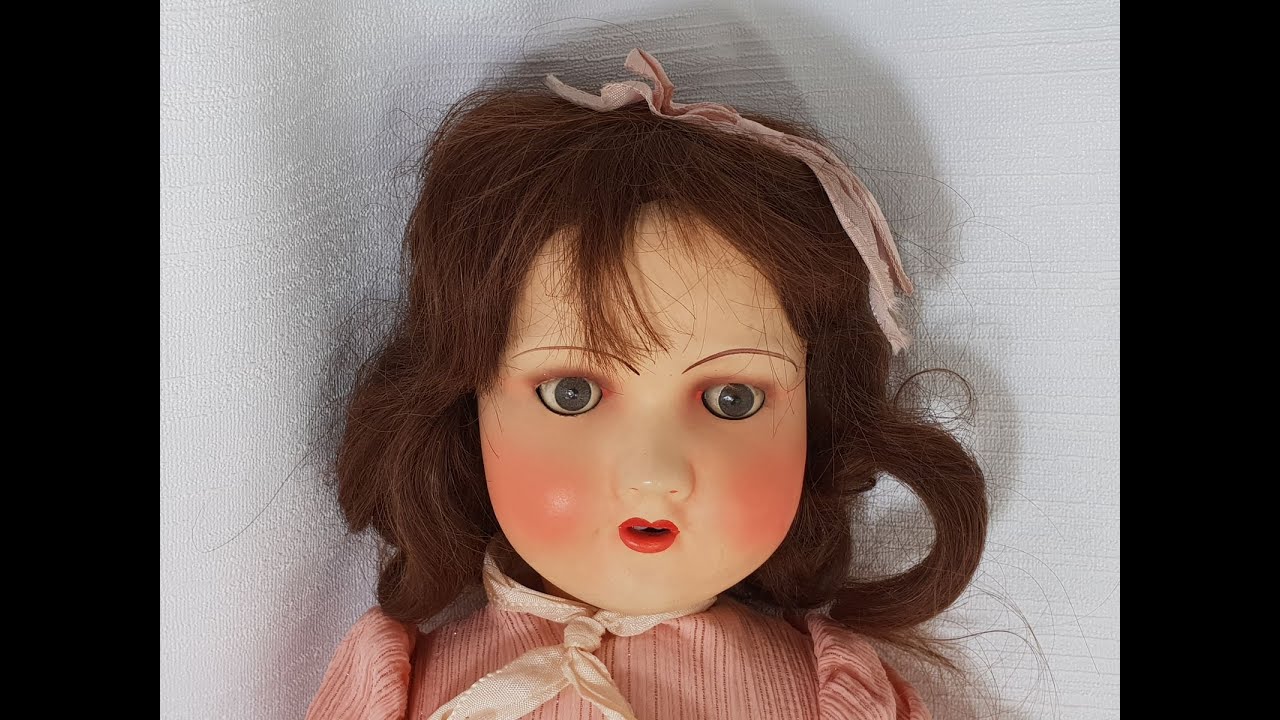 Ancienne poupée en composition 36 cm n°23 - Jeux & Jouets