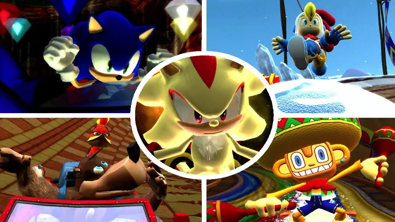 Sonic & Sega All-Stars Racing — все спецприёмы + DLC