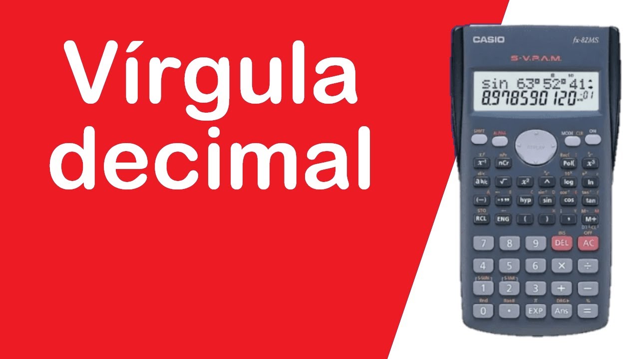 Como ALTERAR O PONTO Pela V RGULA Decimal Calculadora Cient fica 