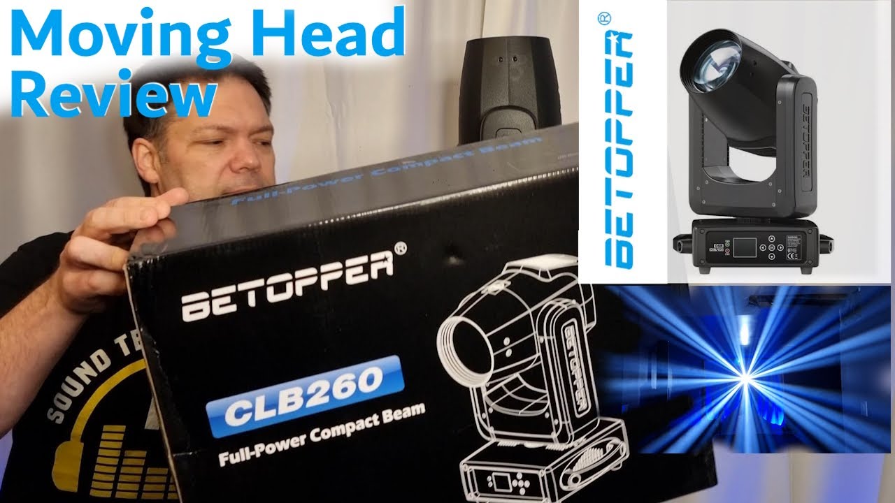 Betopper 9R 260W OSRAM Moving Head BEAM DJ Light - YouTube