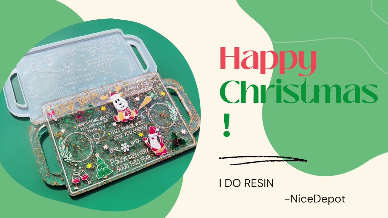 Christmas resin tray