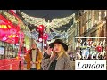 London best Christmas Lights, Regent street Christmas Lights, London shopping, London Walk. 4K