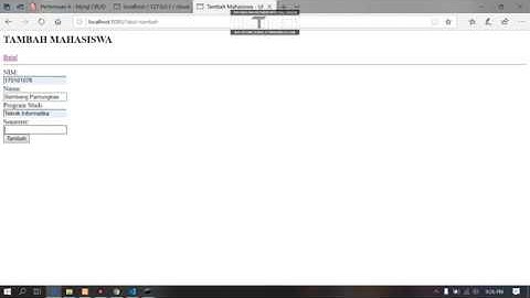 Pemrograman Cloud Computing - MySQL CRUD