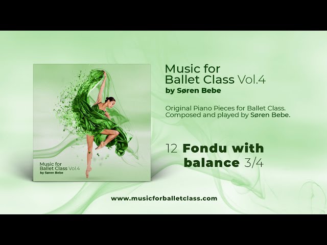 Fondu with port de bras - Original piano sheet music for ballet class