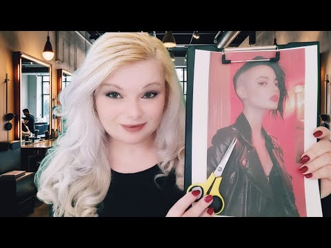 ASMR HAIRCUT CONSULTATION Hair Salon HAIRCUT Roleplay SOFT SPOKEN